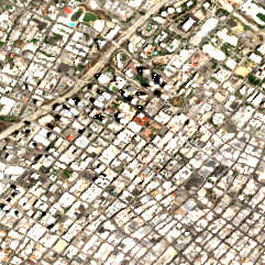 Colocation America Los Angeles (530 West 6th St) site on 2020-07-12, Sentinel-2 satellite true color