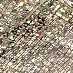 Colocation America Los Angeles (530 West 6th St) site on 2022-08-31, Sentinel-2 satellite true color