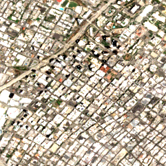 Colocation America Los Angeles (600 W 7th St) site on 2020-07-12, Sentinel-2 satellite true color