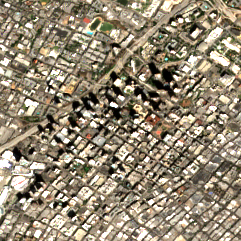 Colocation America Los Angeles (707 Wilshire Blvd) site on 2018-09-16, Sentinel-2 satellite true color