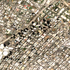Colocation America Los Angeles (707 Wilshire Blvd) site on 2025-08-30, Sentinel-2 satellite true color