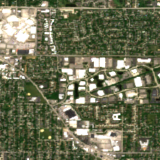 Colocation America Chicago (800 E Business Center Dr, Mt Prospect) site on 2020-06-14, Sentinel-2 satellite true color