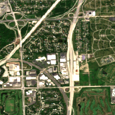 Colocation America Chicago (1808 Swift Dr, Oak Brook) site on 2020-06-14, Sentinel-2 satellite true color