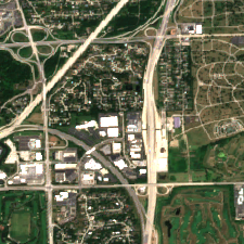 Colocation America Chicago (1808 Swift Dr, Oak Brook) site on 2022-07-09, Sentinel-2 satellite true color