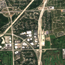 Colocation America Chicago (1808 Swift Dr, Oak Brook) site on 2025-09-11, Sentinel-2 satellite true color