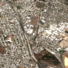 Colocation America San Francisco (200 Paul Ave) site on 2022-09-06, Sentinel-2 satellite true color