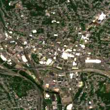 Colocation America Connecticut (108 Bank St, Waterbury) site on 2018-07-07, Sentinel-2 satellite true color