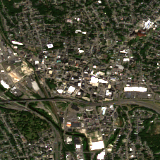 Colocation America Connecticut (108 Bank St, Waterbury) site on 2025-09-18, Sentinel-2 satellite true color