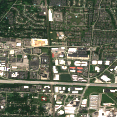 Cologix COL1 site on 2025-08-01, Sentinel-2 satellite true color