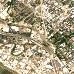 Cologix DAL1 site on 2020-08-19, Sentinel-2 satellite true color