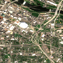 Cologix Minneapolis MIN1 site on 2020-06-05, Sentinel-2 satellite true color