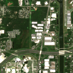 ColoHouse Tampa 2 site on 2020-08-01, Sentinel-2 satellite true color