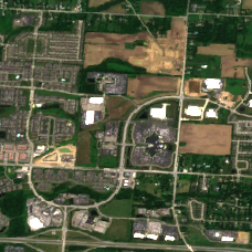 Columbus site on 2018-06-14, Sentinel-2 satellite true color