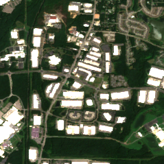 Compass Durham, NC site on 2025-07-26, Sentinel-2 satellite true color