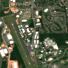 Northern Virginia (Loudoun County) site on 2022-08-13, Sentinel-2 satellite true color