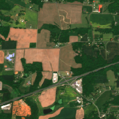 Compass Statesville Data Center Campus site on 2020-05-03, Sentinel-2 satellite true color