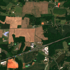 Compass Statesville Data Center Campus site on 2022-05-11, Sentinel-2 satellite true color