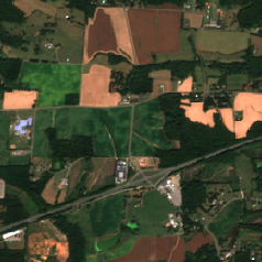 Compass Statesville Data Center Campus site on 2025-09-19, Sentinel-2 satellite true color