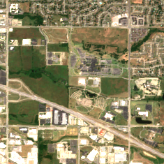 Tulsa site on 2022-07-10, Sentinel-2 satellite true color