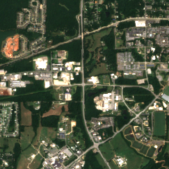 Core Scientific Auburn 1 site on 2024-08-11, Sentinel-2 satellite true color