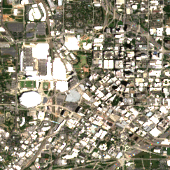 CoreSite AT1 site on 2024-05-28, Sentinel-2 satellite true color
