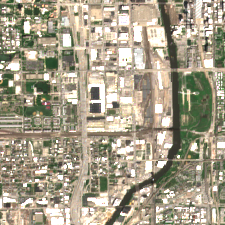 CoreSite CH2 Chicago site on 2018-05-16, Sentinel-2 satellite true color