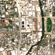 CoreSite CH2 site on 2022-07-09, Sentinel-2 satellite true color