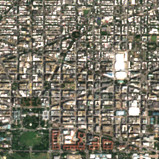 CoreSite DC1 site on 2024-08-25, Sentinel-2 satellite true color