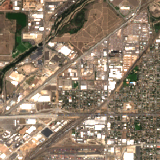 CoreSite DE3 site on 2018-08-10, Sentinel-2 satellite true color