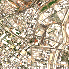 CoreSite Los Angeles LA2 (900 N Alameda) site on 2020-07-12, Sentinel-2 satellite true color