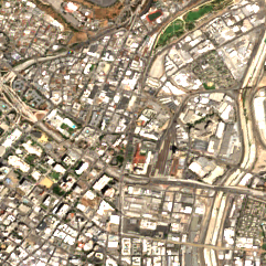 CoreSite Los Angeles LA2 (900 N Alameda) site on 2025-08-30, Sentinel-2 satellite true color