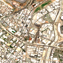 CoreSite LA3 site on 2020-07-12, Sentinel-2 satellite true color