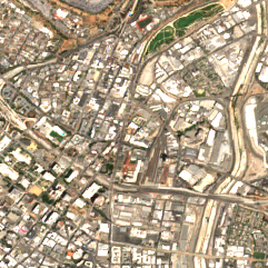 CoreSite LA3 site on 2024-08-25, Sentinel-2 satellite true color