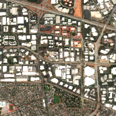 CoreSite SV7 site on 2020-09-06, Sentinel-2 satellite true color