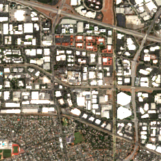 CoreSite SV7 site on 2022-09-06, Sentinel-2 satellite true color