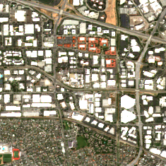 CoreSite SV7 site on 2024-05-03, Sentinel-2 satellite true color