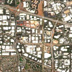CoreSite SV8 site on 2018-07-09, Sentinel-2 satellite true color