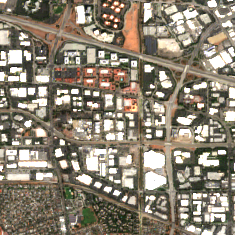 CoreSite SV8 site on 2020-09-06, Sentinel-2 satellite true color