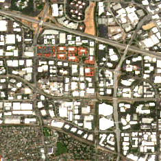 CoreSite SV8 site on 2024-05-03, Sentinel-2 satellite true color