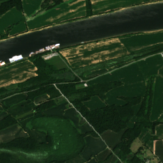 CoreWeave / Core Scientific Calvert City HPC Data Center site on 2022-08-13, Sentinel-2 satellite true color