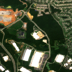 CoreWeave Chester (Chirisa) site on 2024-08-27, Sentinel-2 satellite true color