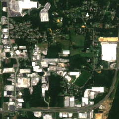 CoreWeave / Core Scientific Dalton HPC Data Center site on 2018-08-23, Sentinel-2 satellite true color