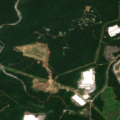 CoreWeave Douglasville (Flexential) site on 2018-06-04, Sentinel-2 satellite true color
