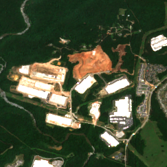 CoreWeave Douglasville (Flexential) site on 2024-05-28, Sentinel-2 satellite true color