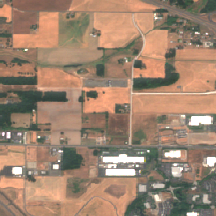 CoreWeave Hillsboro (Flexential) site on 2018-08-21, Sentinel-2 satellite true color