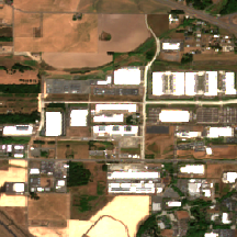 CoreWeave Hillsboro (Flexential) site on 2025-08-21, Sentinel-2 satellite true color
