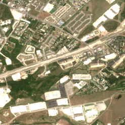CyrusOne Austin I site on 2018-07-01, Sentinel-2 satellite true color