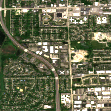 CyrusOne CHI5 site on 2020-06-14, Sentinel-2 satellite true color