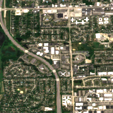 CyrusOne CHI5 site on 2022-07-09, Sentinel-2 satellite true color