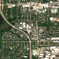 CyrusOne CHI5 site on 2024-05-19, Sentinel-2 satellite true color